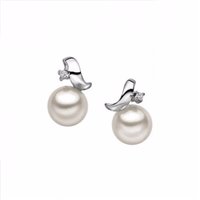 Orecchini Comete Donna in Oro bianco Perla 0.02 Ct ORP364 - ORP364